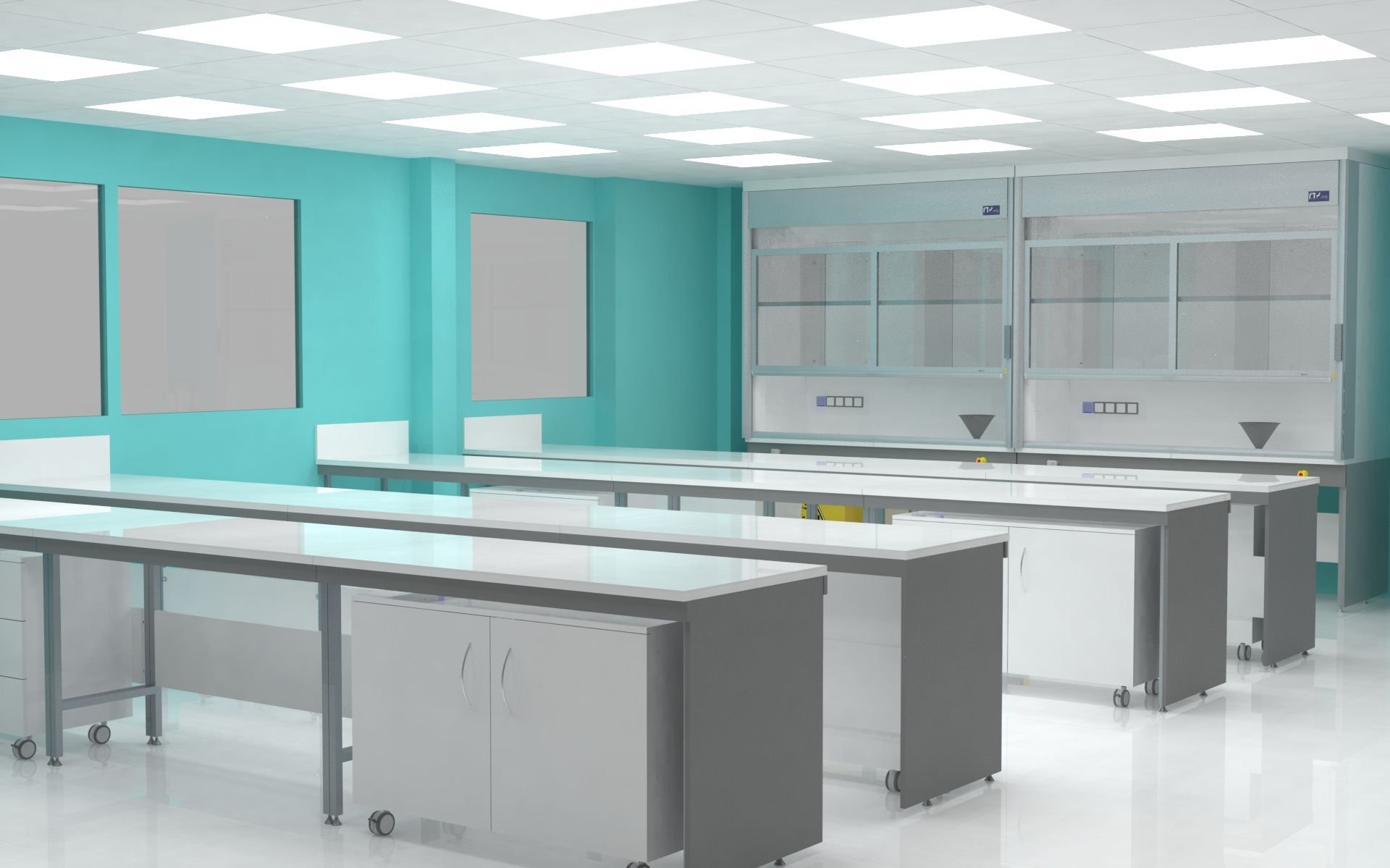 Paillasse en �pi avec plusieurs in�aires