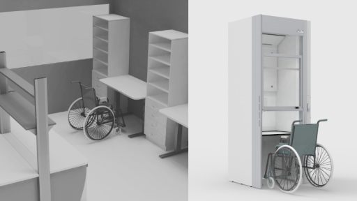 Mobilier de laboratoire PMR